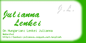 julianna lenkei business card